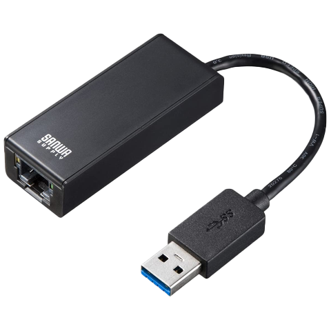 サンワサプライ　USB-A→LAN （Gigabit対応）