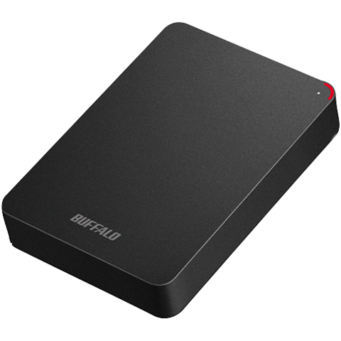 BUFFALO　ポータブルHDD 4TB 耐衝撃