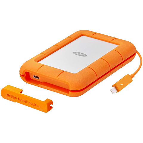 LaCie Rugged USB-C 5TB　Thunderbolt対応ポータブルHDD