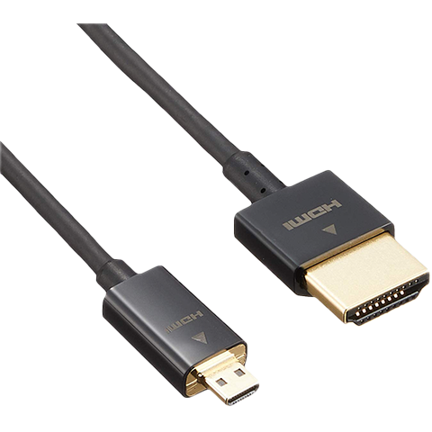 MicroHDMI（Dタイプ）→HDMI（Aタイプ）1m