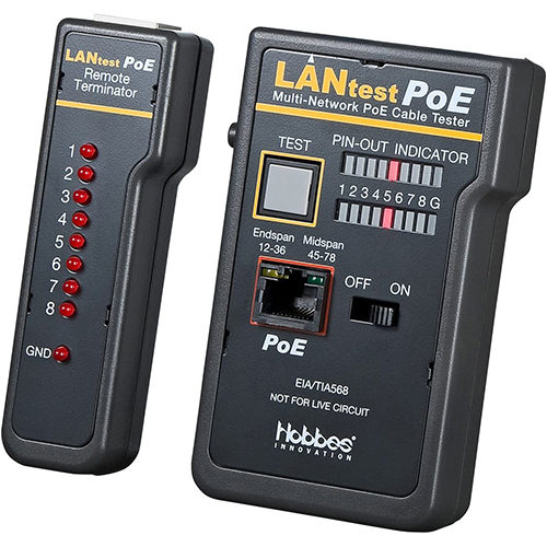 LANケーブルテスター POE対応　LAN-TST5　ケーブルの断線確認