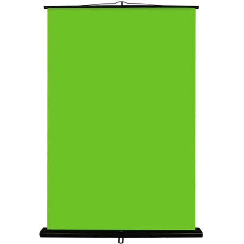 NAQIER 床置きロールアップ型 クロマキースクリーン グリーンバック 縦193cm ×横149cm