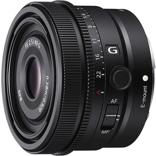 SONY SEL40F25G　FE 40mm F2.5 G　α[Eマウント]用レンズ