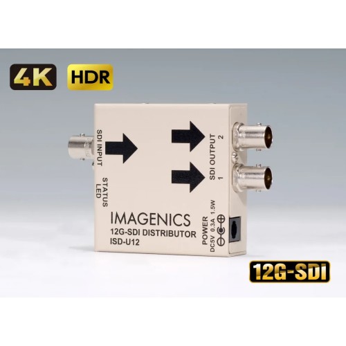 IMAGENICS ISD-U12　12G-SDI分配器 1入力2出力