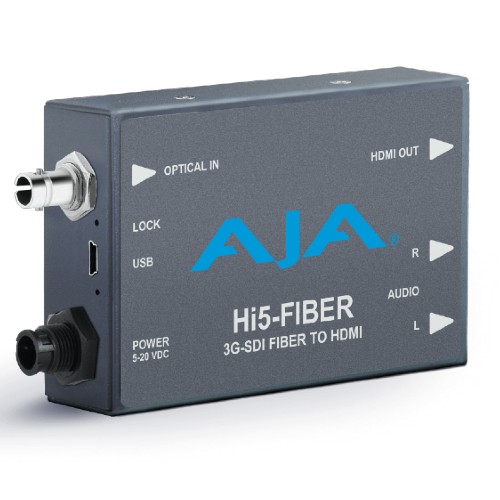 AJA Hi5-Fiber　ビデオ/オーディオコンバーター　3G-SDI(光ファイバー) →HDMI