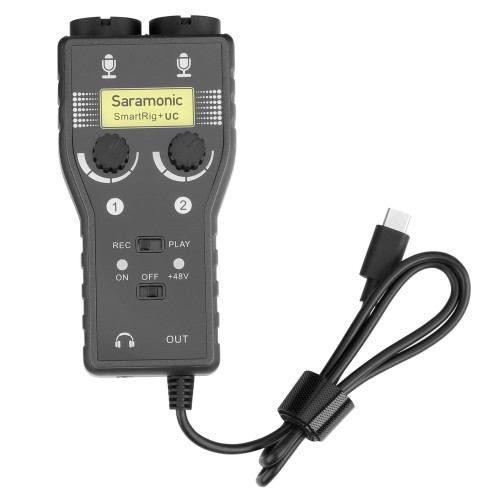 Saramonic SmartRig+ UC　PC・スマホ用オーディオインターフェイス USB-C出力/2CH入力