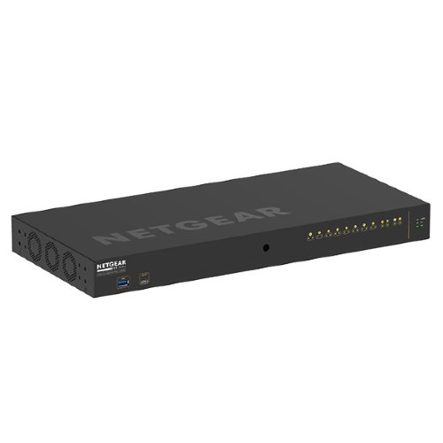 NETGEAR GSM4212PX-100AJS　PoE+対応(240W) 1Gポート×10 SFP+スロット×2 フルマネージスイッチ