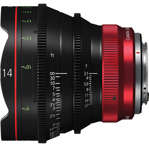 Canon CN-R14mm T3.1 L F　キヤノン デジタルシネマ用単焦点レンズ