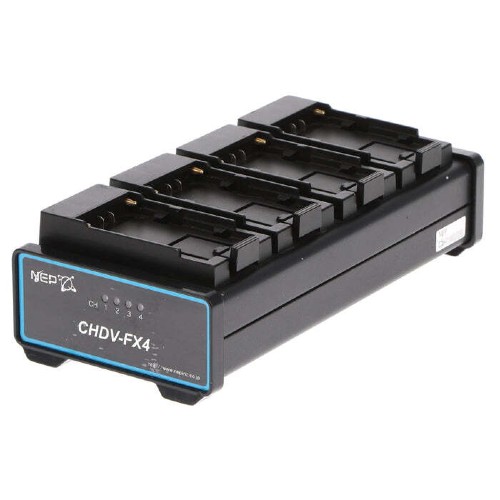 NEP CHDV-FX4　4連バッテリーチャージャー NP-F系バッテリー用（SONY L/Panasonic VBD）