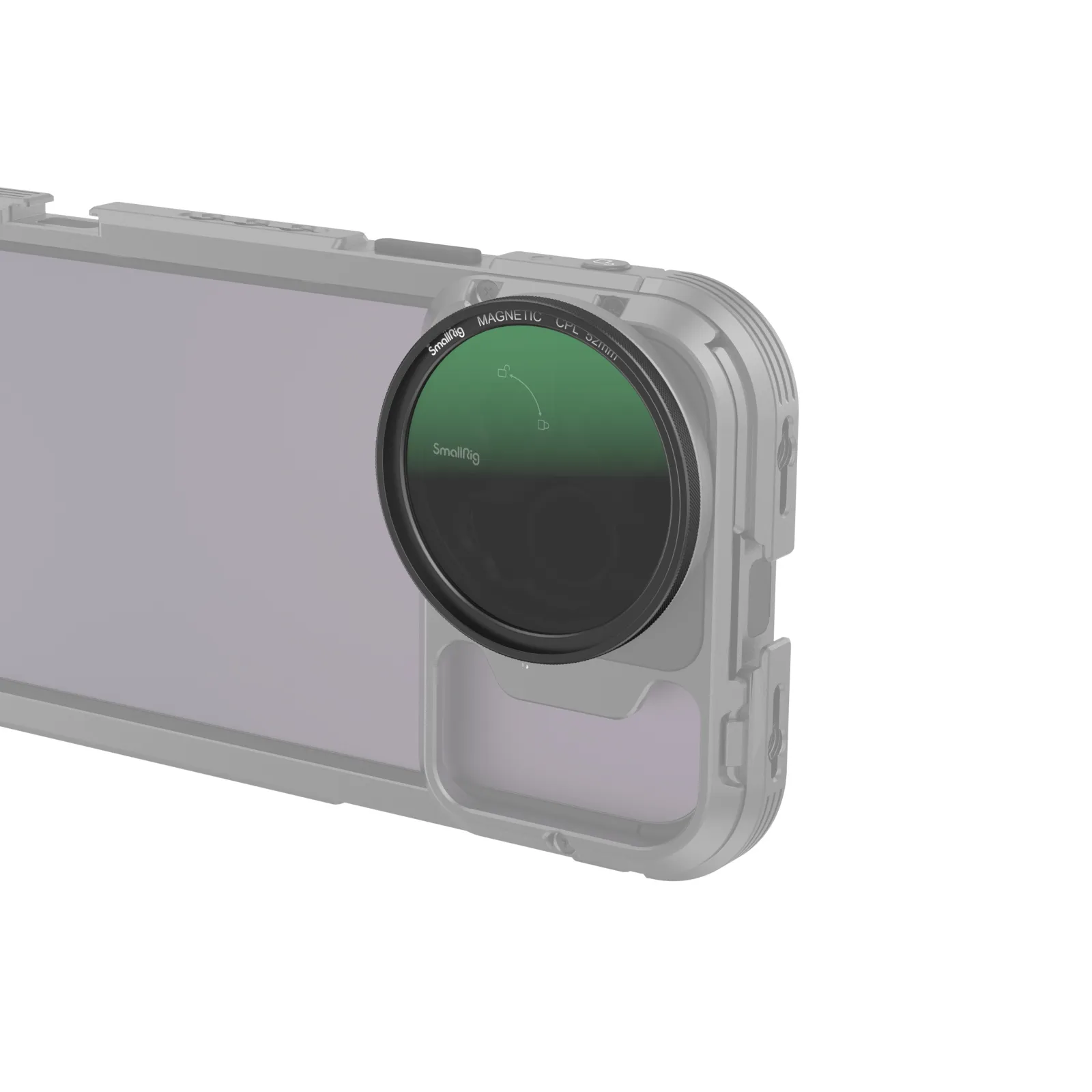 SmallRig iPhone用マグネットCPLフィルター52mm 4216＋ユニバーサル磁気フィルターアダプターリング